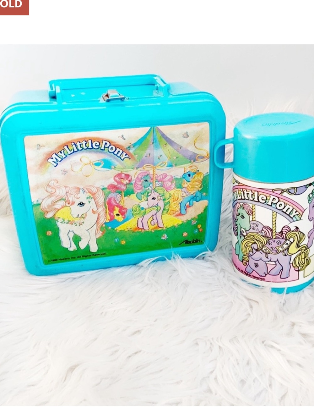 Vintage 1980s My Little Pony Lunchbox & Flask